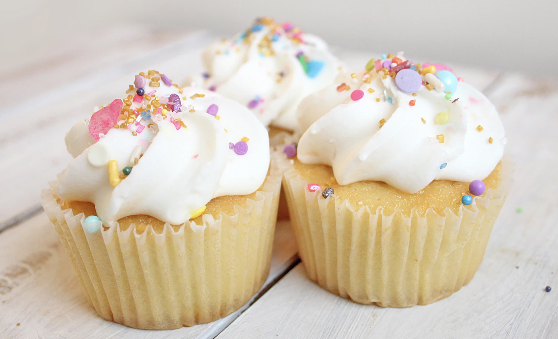 Cupcakes on a plate