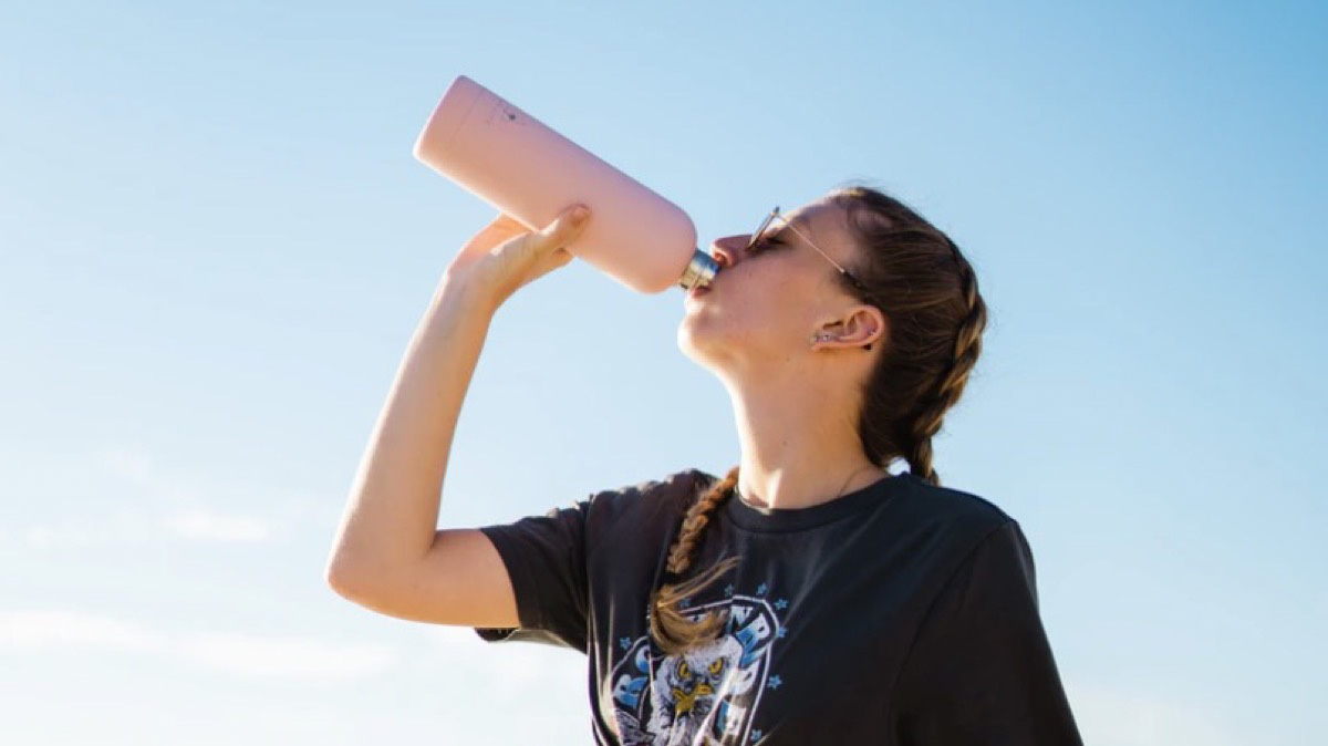 Girl drinking water 