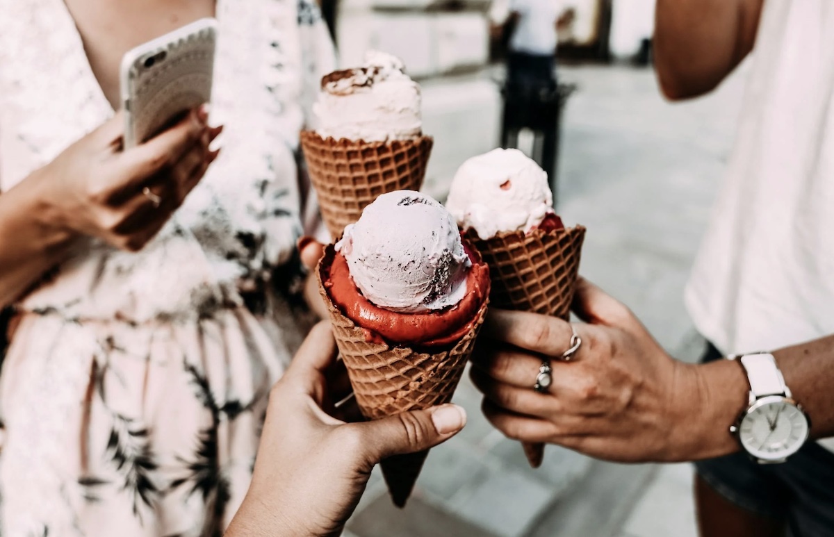 Eating ice cream intuitively. Image: Pexel - Rachel Claire