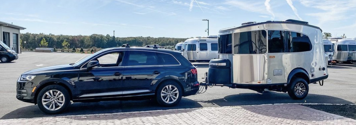 Car and trailer during the pandemic. 